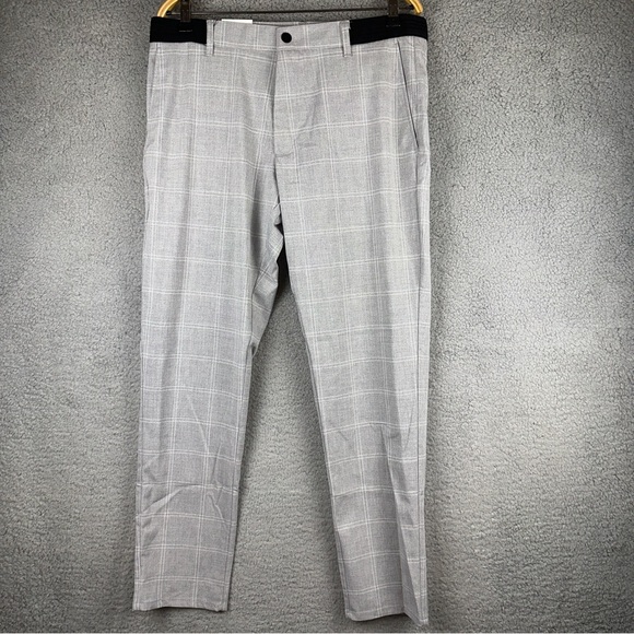 Zara Mens Pants Medium Gray The Driver Pant Comfort Slim Straight Fit Y2K NWT - Picture 2 of 10